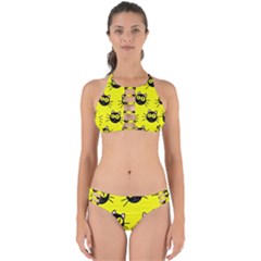 Cats Heads Pattern Design Perfectly Cut Out Bikini Set by Amaryn4rt