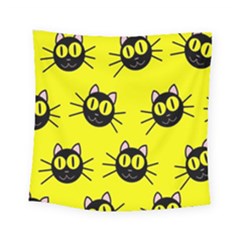 Cats Heads Pattern Design Square Tapestry (small) by Amaryn4rt