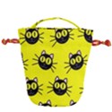 Cats Heads Pattern Design Drawstring Bucket Bag View1