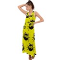 Cats Heads Pattern Design V-Neck Chiffon Maxi Dress View1