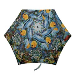 Colorful Aquatic Life Wall Mural Mini Folding Umbrellas by Simbadda