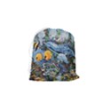 Colorful Aquatic Life Wall Mural Drawstring Pouch (Small) View2