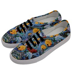 Colorful Aquatic Life Wall Mural Men s Classic Low Top Sneakers by Simbadda