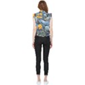 Colorful Aquatic Life Wall Mural Frill Detail Shirt View2