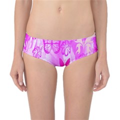 Butterfly Cut Out Pattern Colorful Colors Classic Bikini Bottoms by Simbadda