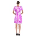 Butterfly Cut Out Pattern Colorful Colors Short Sleeve V-neck Flare Dress View2