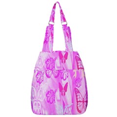 Butterfly Cut Out Pattern Colorful Colors Center Zip Backpack by Simbadda