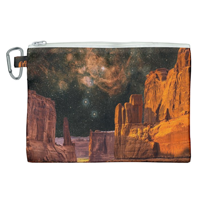 Geology Sand Stone Canyon Canvas Cosmetic Bag (XL)