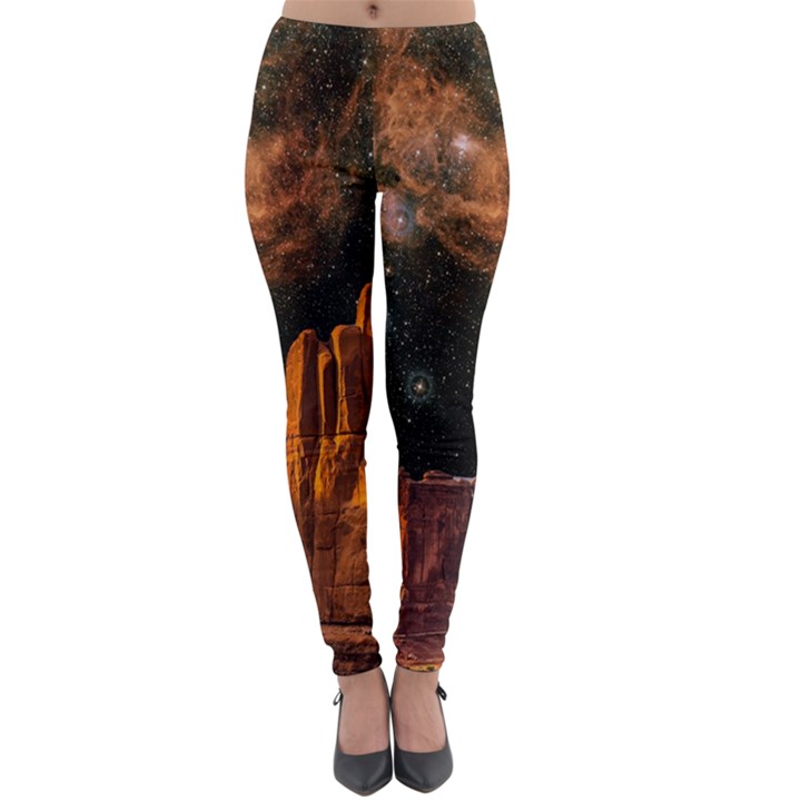 Geology Sand Stone Canyon Lightweight Velour Leggings