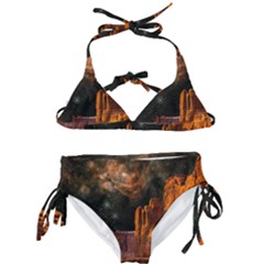 Geology Sand Stone Canyon Kids  Classic Bikini Set by Simbadda