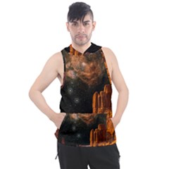 Geology Sand Stone Canyon Men s Sleeveless Hoodie by Simbadda