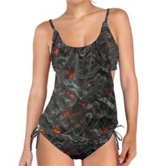 Volcanic Lava Background Effect Tankini Set by Simbadda