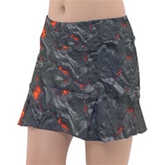 Volcanic Lava Background Effect Classic Tennis Skirt by Simbadda