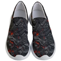 Volcanic Lava Background Effect Women s Lightweight Slip Ons by Simbadda