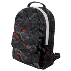 Volcanic Lava Background Effect Flap Pocket Backpack (small)