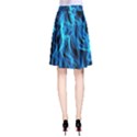 Digitally Created Blue Flames Of Fire A-Line Skirt View2