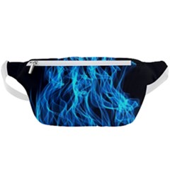 Digitally Created Blue Flames Of Fire Waist Bag  by Simbadda