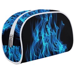 Digitally Created Blue Flames Of Fire Make Up Case (medium) by Simbadda