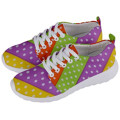 Colorful Easter Ribbon Background Men s Lightweight Sports Shoes