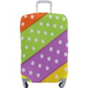 Colorful Easter Ribbon Background Luggage Cover (Large) View1