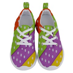 Colorful Easter Ribbon Background Running Shoes by Simbadda