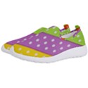 Colorful Easter Ribbon Background Men s Slip On Sneakers View2