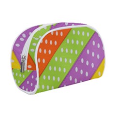 Colorful Easter Ribbon Background Make Up Case (small) by Simbadda