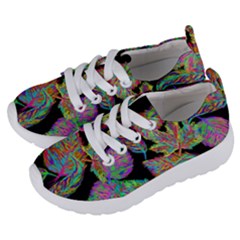 Autumn Pattern Dried Leaves Kids  Lightweight Sports Shoes by Simbadda