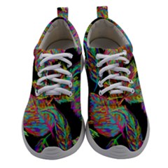 Autumn Pattern Dried Leaves Women Athletic Shoes by Simbadda