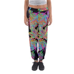 Autumn Pattern Dried Leaves Women s Jogger Sweatpants by Simbadda