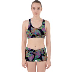 Autumn Pattern Dried Leaves Work It Out Gym Set by Simbadda