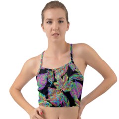 Autumn Pattern Dried Leaves Mini Tank Bikini Top by Simbadda