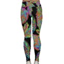 Autumn Pattern Dried Leaves Classic Yoga Leggings View2