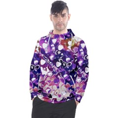 Paint Texture Purple Watercolor Men s Pullover Hoodie