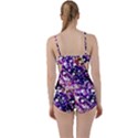 Paint Texture Purple Watercolor Boyleg Tankini Set  View2