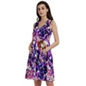 Paint Texture Purple Watercolor Sleeveless Dress With Pocket View2