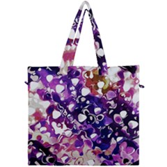 Paint Texture Purple Watercolor Canvas Travel Bag by Simbadda