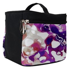 Paint Texture Purple Watercolor Make Up Travel Bag (small) by Simbadda