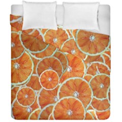 Oranges Background Texture Pattern Duvet Cover Double Side (california King Size) by Simbadda