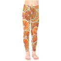 Oranges Background Texture Pattern Kids  Leggings View1