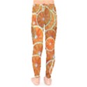 Oranges Background Texture Pattern Kids  Leggings View2