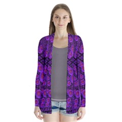 Spheres Combs Structure-regulation Drape Collar Cardigan by Simbadda