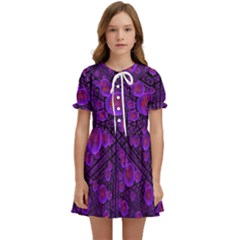 Spheres Combs Structure-regulation Kids  Sweet Collar Dress by Simbadda