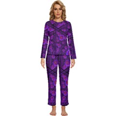 Spheres Combs Structure-regulation Womens  Long Sleeve Lightweight Pajamas Set by Simbadda