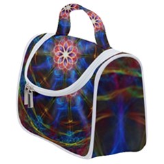 Mandala Pattern Kaleidoscope Satchel Handbag by Simbadda