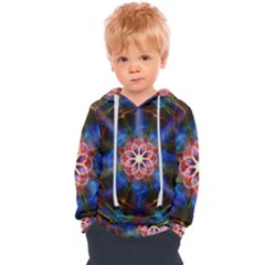 Mandala Pattern Kaleidoscope Kids  Overhead Hoodie by Simbadda