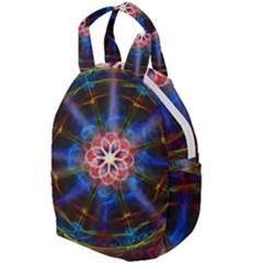 Mandala Pattern Kaleidoscope Travel Backpack by Simbadda