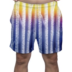 Birch Tree Background Scrapbooking Men s Shorts by Simbadda