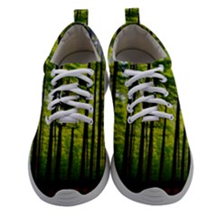 Green Forest Jungle Trees Nature Sunny Women Athletic Shoes by Ravend