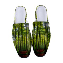 Green Forest Jungle Trees Nature Sunny Women s Classic Backless Heels by Ravend